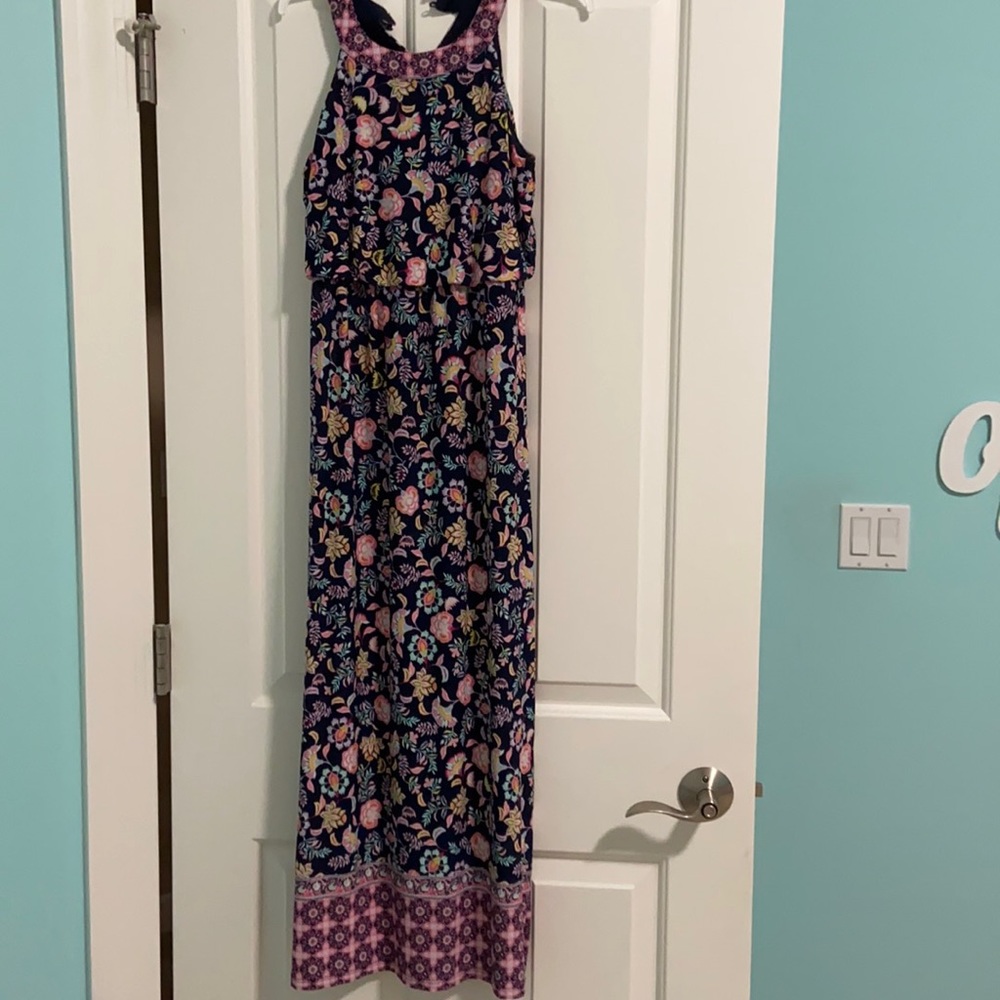 Girls floral maxi dress